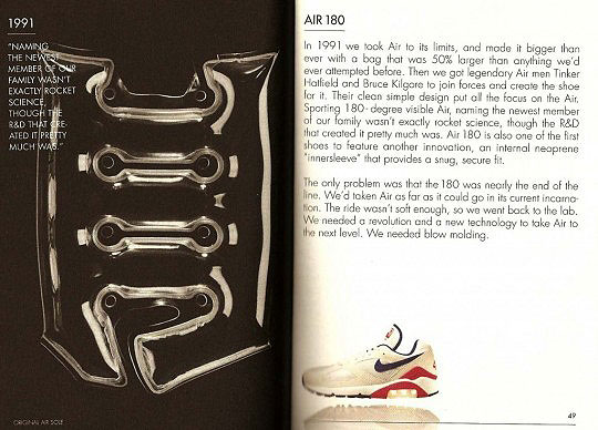 Nike Air 180 OG Anzeige von 1991