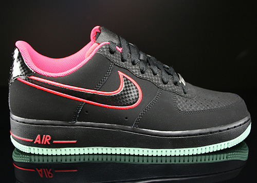 Nike Air Force 1 Low Schwarz Rot Mint Sneaker 488298-048