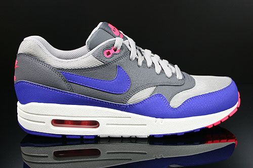 Nike Air Max 1 Essential Grau Blau Dunkelgrau Rot 537383-006 Sneaker Shop Aurich Online Nike Schuhe