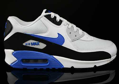 Nike Air Max 90 Essential Weiss Blau Schwarz Sneaker 537384-115