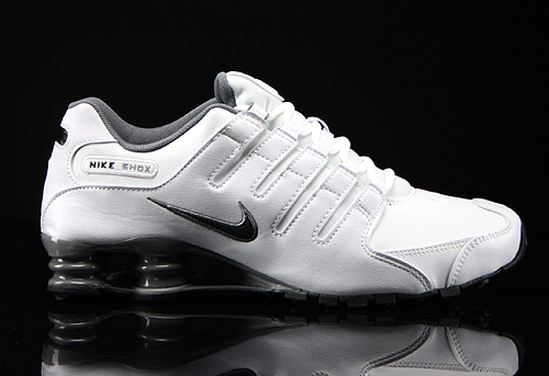 Nike Shox NZ Weiss Schwarz Grau Silber Sneaker 378341-102