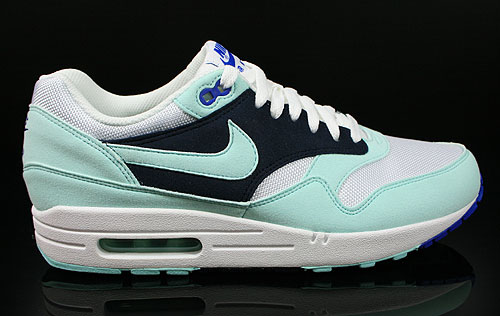 Nike WMNS Air Max 1 White Mint Candy Obsidian Game Royal Sneakers 319986-102
