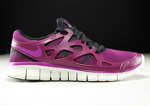 Nike WMNS Free Run 2 EXT Violett Lila Schwarz Creme Sneaker 536746-504