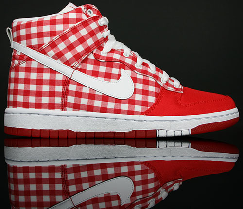 Nike Dunk High WMNS Skinny Rot Weiss