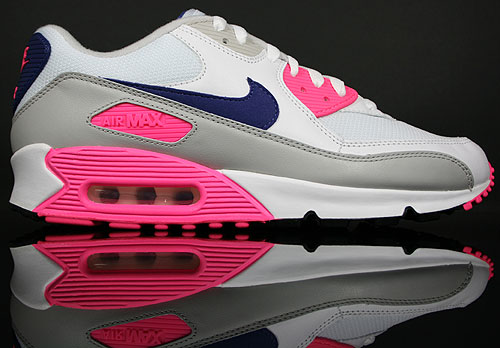 Nike WMNS Air Max 90 White/Asian Concord-Laser Pink 325213-105