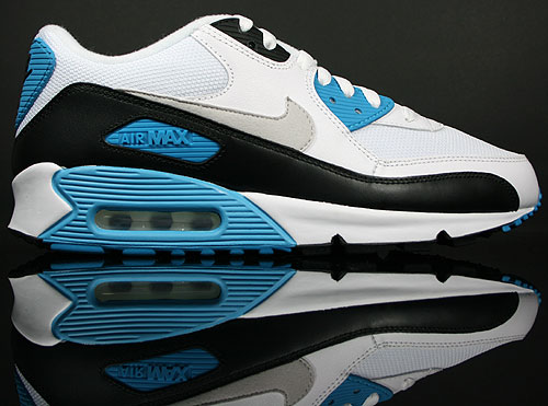 air max 90 light blue and white