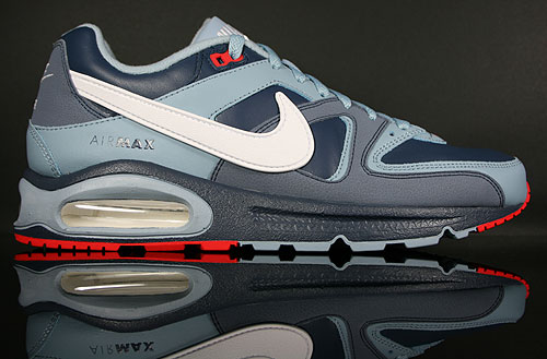 Nike Air Max Command Leather Dark Slate White Blue Grey Sneaker 409998-400