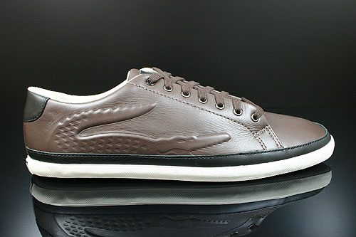 Lacoste Bocana 5 SRM LTH Dark Brown Black Sneakers 7-24SRM2312257