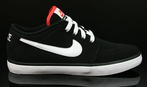 Nike Suketo Leather Black White Red Sneakers 525311-011