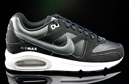 Nike Air Max Command Leather Black Dark Grey White Wolf Grey Sneakers 409998-002