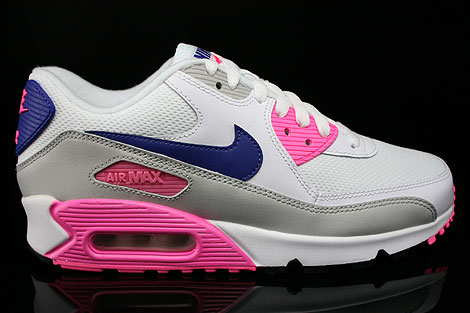 Nike WMNS Air Max 90 Essential White Concord Zen Grey Pink Glow Sneakers 616730-104