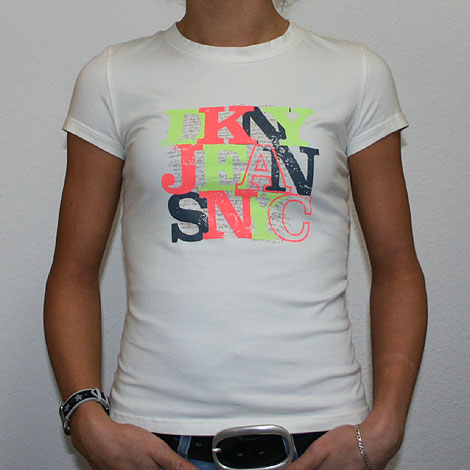 DKNY Jeans NYC T Shirt White