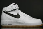 Nike Air Force 1 Mid White Velvet Brown Light Brown