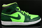 Nike Air Jordan 1 Mid Dunkelgruen Schwarz Neongruen