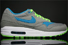 Nike Air Max 1 Light Charcoal Blue Electric Green Nike Air Max 1 Light Charcoal Blue Electric Green