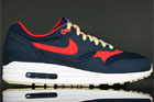 Nike Air Max 1 Obsidian Sport Red Gold White Nike Air Max 1 Obsidian Sport Red Gold White