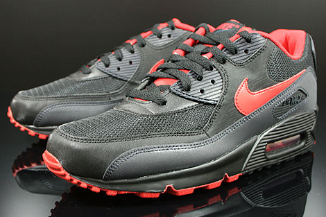 nike air max 90 black red gray