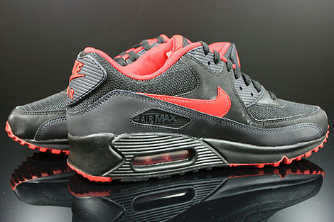 Nike Air Max 90 Black Varsity Red Anthracite Grey