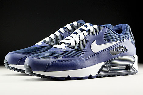 nike air max 90 essential blue and white