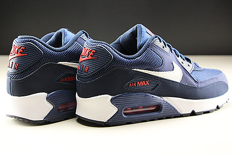 air max 90 midnight navy university red white