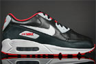 Nike Air Max 90 Premium Black Silver Sport Red