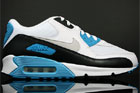 Nike Air Max 90 "White/Black-Zen Grey-Laser Blue"