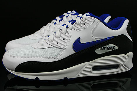 Nike Air Max 90 Weiss Royalblau Schwarz