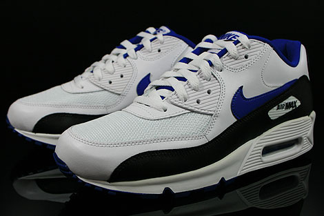 Nike Air Max 90 Weiss Royalblau Schwarz