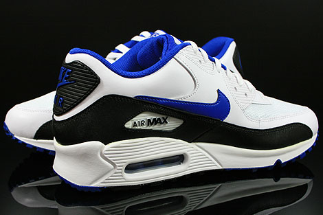 Nike Air Max 90 Weiss Royalblau Schwarz
