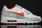 Nike Air Max 90 "White/Team Orange-Neutral Grey"