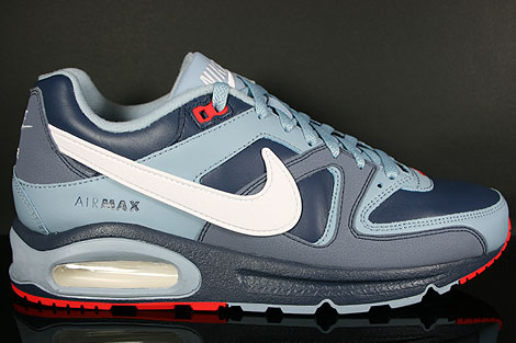 nike air max command leather blue silver