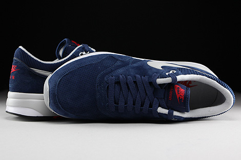Nike Air Odyssey Leather Midnight Navy Neutral Grey University Red Over view