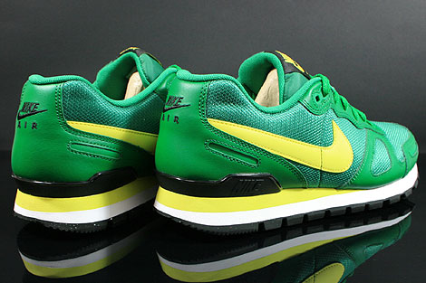 Nike Air Waffle Trainer Pine Green Yellow White Black