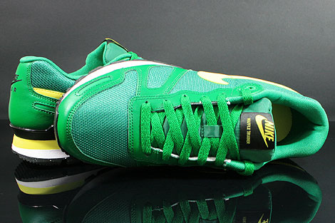 Nike Air Waffle Trainer Pine Green Yellow White Black