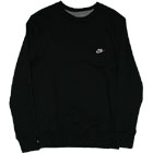 Nike Brushed Crew Fleece Sweater Schwarz