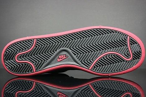 Nike Court Tradition 2 Black Team Red Outsole