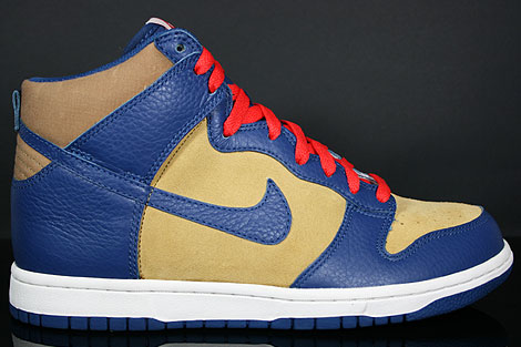 nike dunk high golden harvest meteor blue