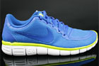 Nike Free 5 0 V4 Blau Weiss Neongelb
