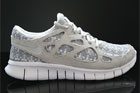 Nike Free Run 2 Woven Grau Hellgrau Weiss