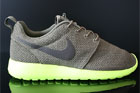Nike Rosherun Oliv Anthrazit Neongelb
