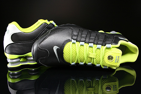 nike shox green and black
