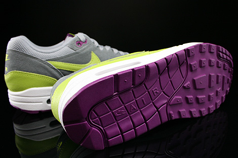 Nike WMNS Air Max 1 Essential Gelb Grau Weiss Violett Laufsohle