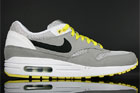 Nike WMNS Air Max 1 Grau Schwarz Weiss Gelb Nike WMNS Air Max 1 Grau Schwarz Weiss Gelb