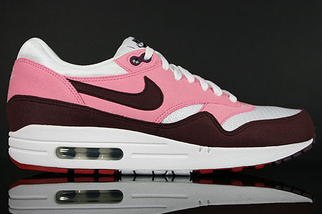 Nike WMNS Air Max 1 Pink Mahagony Weiss Rot