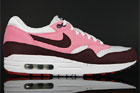 Nike WMNS Air Max 1 Pink Cooler Mahogany White Red