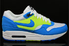 Nike WMNS Air Max 1 White Blue Glow Volt Black