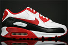 Nike WMNS Air Max 90 White Sport Red Black Nike WMNS Air Max 90 White Sport Red Black