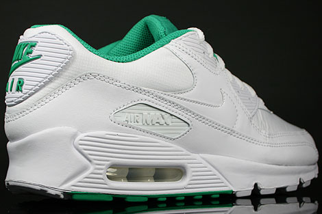 nike air max 90 green and white