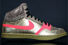 Nike WMNS Court Force Hi Metallic Gold Solar Red Black