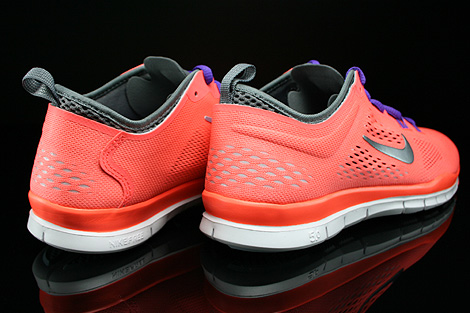 Nike WMNS Free 5.0 TR Fit 4 Bright Mango Wolf Grey Cool Grey Anthracite Back view
